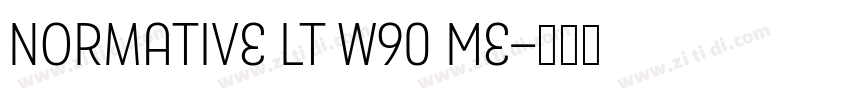 Normative Lt W90 Me字体转换 Normative Lt W90 Me字体转换